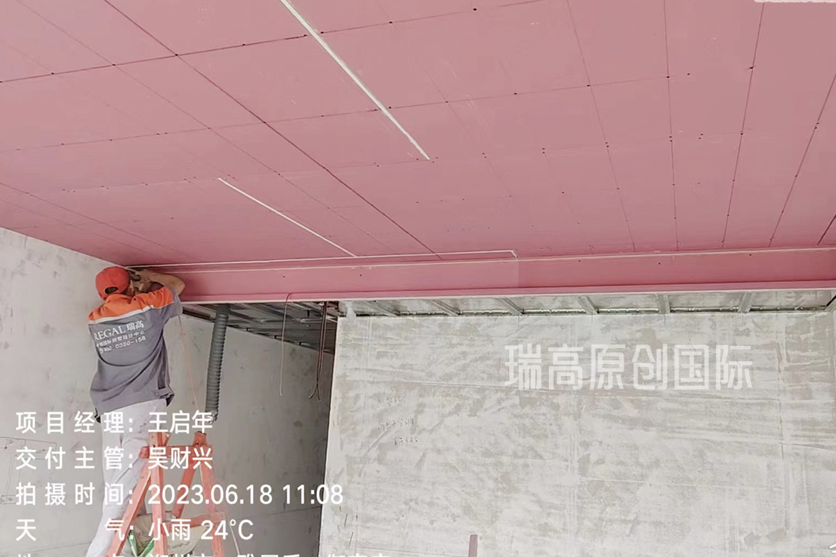 雅居乐 185㎡ 现代简约风格装修在施工地-木工施工