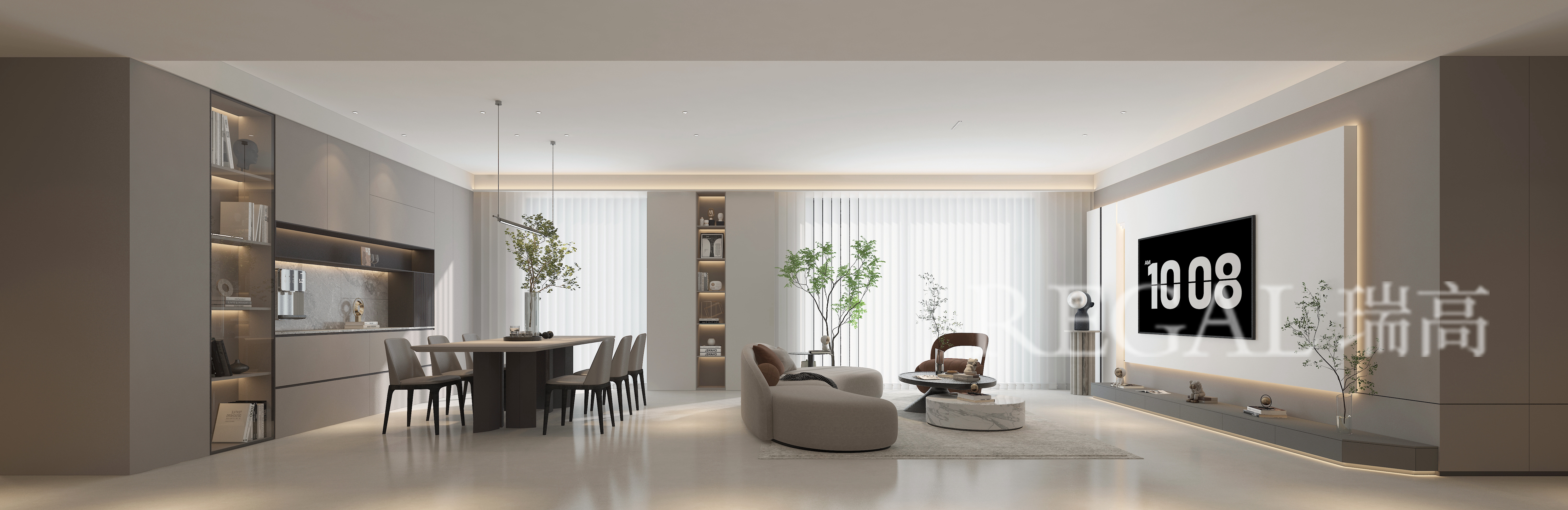 永威上和院232㎡现代简约风