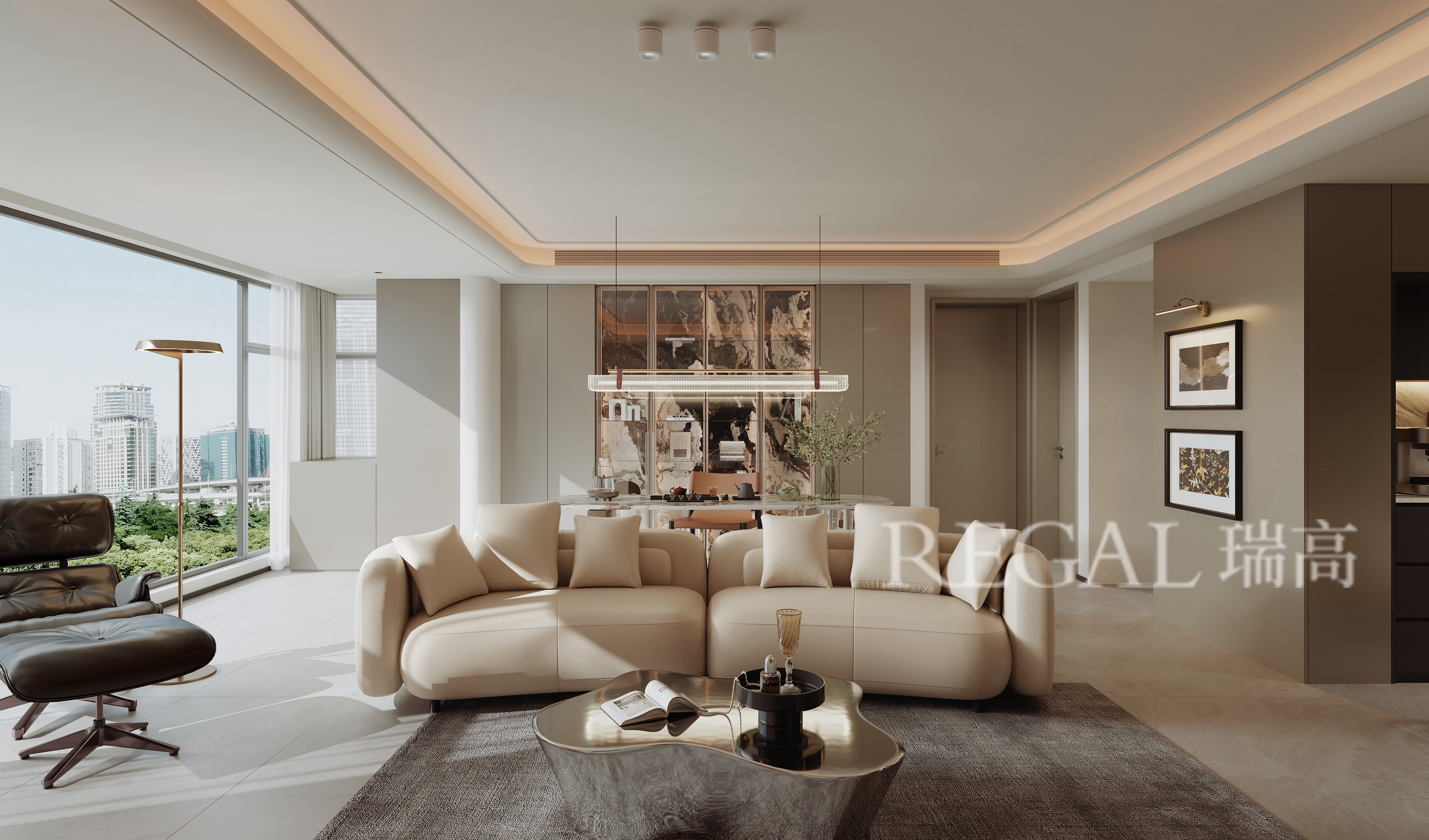 兰溪书院131㎡现代轻奢风