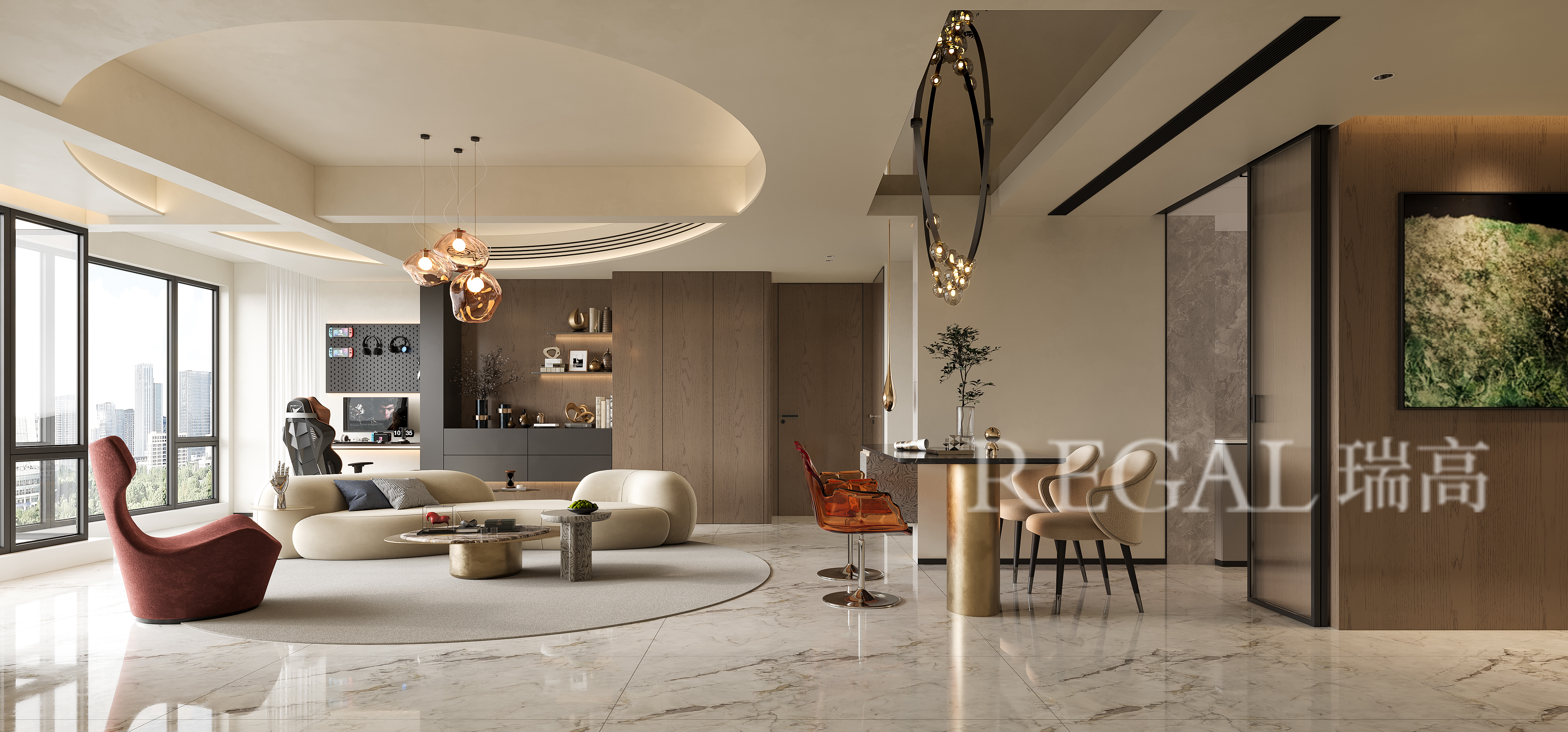 信达天樾九章 108㎡意式轻奢风