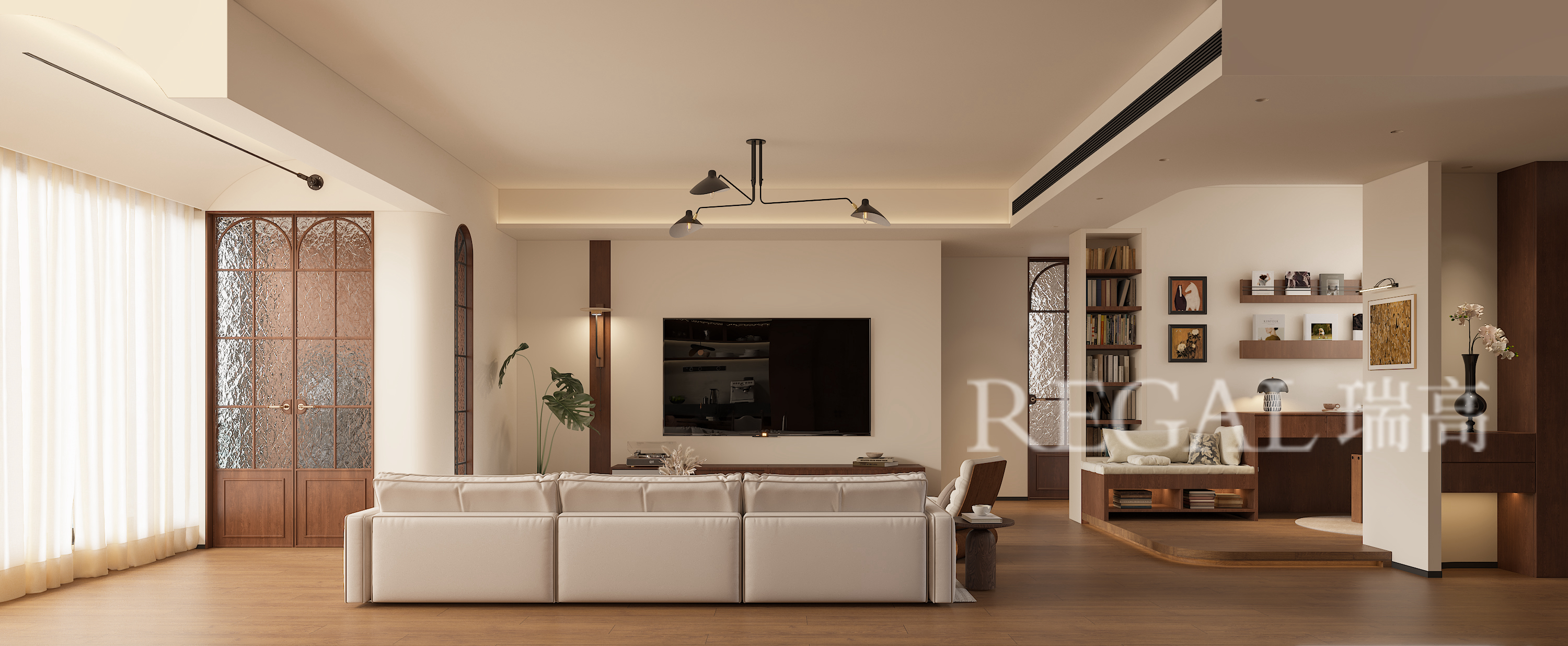 金地滨河风华159㎡ 中古风