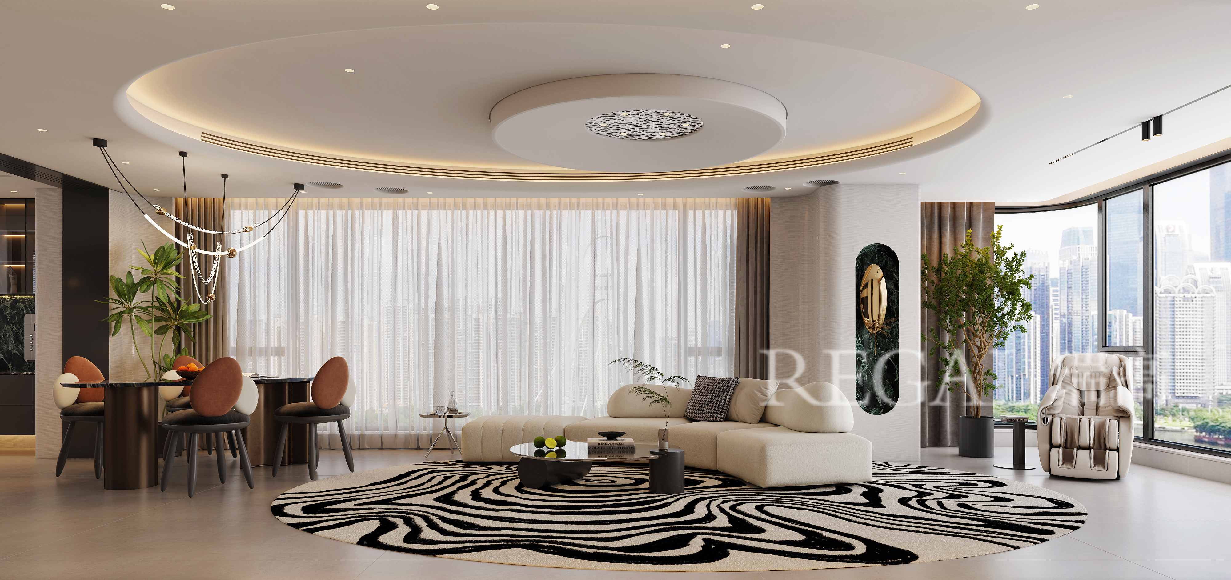 中原华曦府192㎡现代简约风